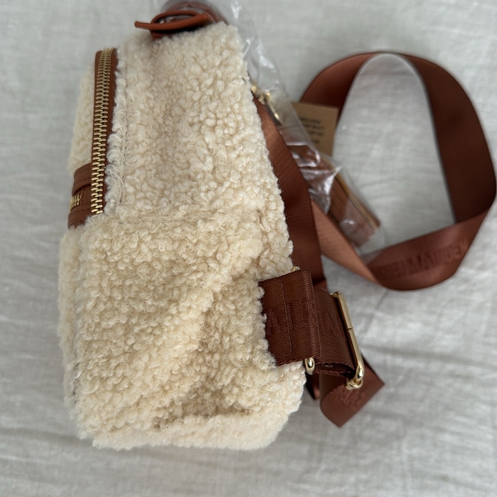 Nwt Steve Madden Mini Shearling Backpack - image 8